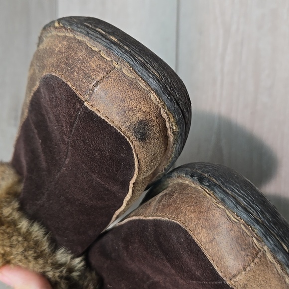 B.O.C Women Leather Insulated lined Clog Mary Jane mule shoes sz 9.5 - Picture 4 of 13